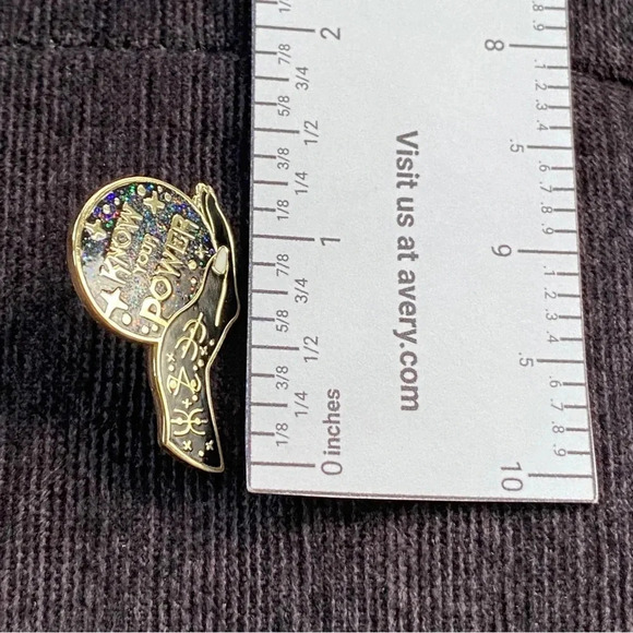 3/$28 Mystic Witch Celestial Know Your Power Female Empowerment Enamel Pin - Picture 3 of 4